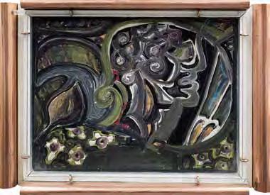 GALERIE KODL 80. AUKČNÍ DEN 174 Bollete Natansonová (1892 1936) a Zdeněk Macek (1905 1987) Profil olej na skle, první polovina 30. let 20. století, nesign.