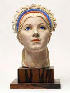 27. 5. 2018 PRAHA, ŽOFÍN 187 Jakub Obrovský (1882 1949) 188 Jiří Kaloč (* 1943) Helena Trojská Planetární žhavení kolorovaná sádra, kolem roku 1932, nesign., v.