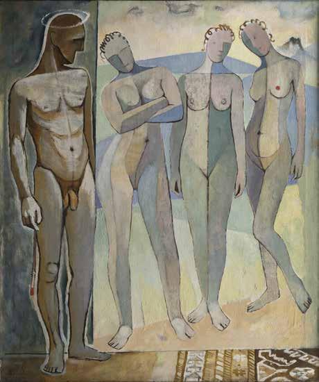 27. 5. 2018 PRAHA, ŽOFÍN 229 Ernest Neuschul (1895 1968) Malíř a jeho dílo olej na plátně, 1958, sign.