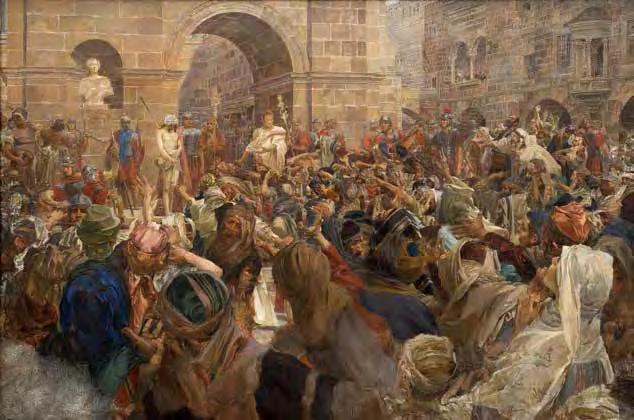 GALERIE KODL 80. AUKČNÍ DEN 76 Vojtěch Hynais (1854 1925) Ecce homo olej na plátně, 1897, sign.