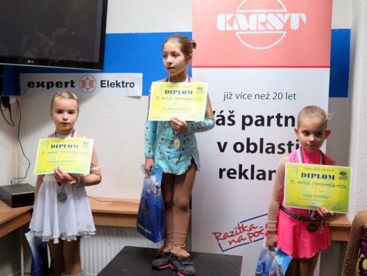 Mezi nimi byly také z Havířova, Karviné a Orlové. Soutěžilo se v 9. kategoriích O pohár Českého krasobruslařského svazu.
