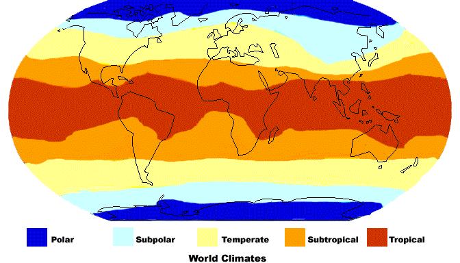 PŘECHODNÁ TEPLOTNÍ PÁSMA: SUBTROPICKÝ PÁS: V SUBTROPECH JSOU LÉTA HORKÁ JAKO V TROPECH, ALE UŽ SE ZDE STŘÍDAJÍ ČTYŘI