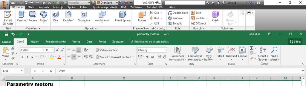 9.2 Microsoft Excel Tento program je základním programem pro tvorbu tabulek a grafů a asi není
