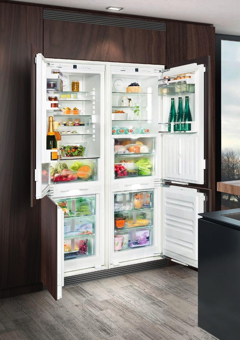 Dvojitý luxus do kuchyně: SBS 66I3 Built-in Tato vestavná chladnička typu Side-by-Side představuje to nejsofistikovanější řešení pro chlazení a mrazení.