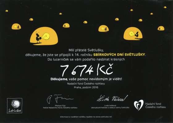 Informace o získaných finančních