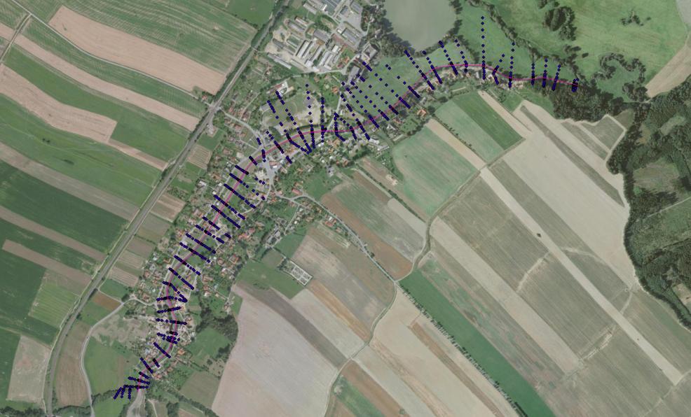 6.2. Modelové řešení Pro vytvoření modelu současného stavu byl použit software ArcMAP 9.3 [12] s nástavbou HEC GeoRAS [13].