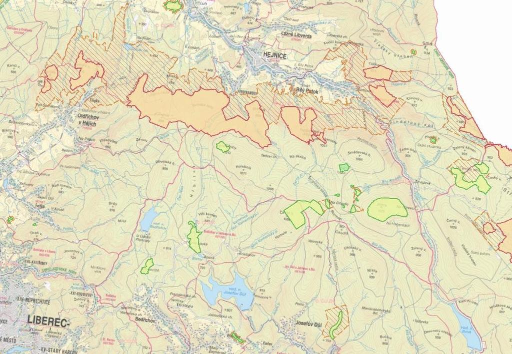 20 ha; les byl silně zdevastován v 2. polovině 20.