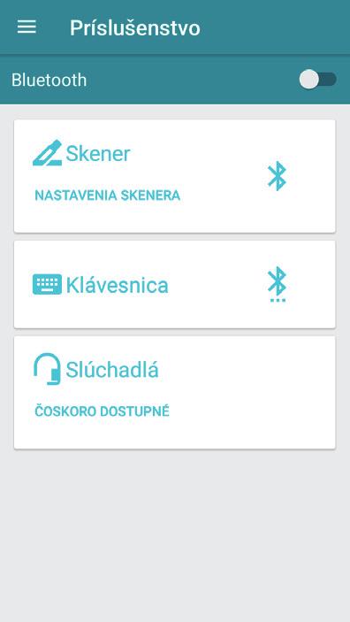 13 2.6.6 Príslušenstvo Menu «príslušenstvo» vám umožňuje nastaviť a pripojiť zariadenia kompatibilné s Vasco Translator, ako je skener Vasco, hardvérová klávesnica alebo slúchadlá.