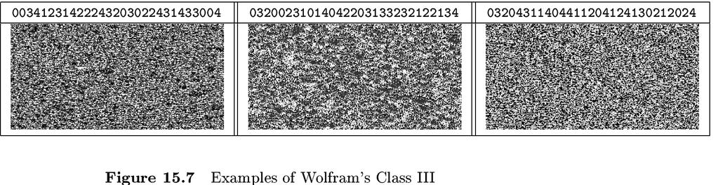 Wolframova klasifikace Třída III: ukázky G.