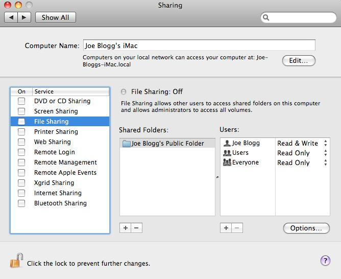3. Otevřete aplikaci System Preferences (Předvolby systému) a vyberte ikonu Sharing (Sdílení). 4.