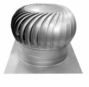 Potrubí, tvarovky, flexibilní hadice SAMOTÍŽNÉ VENTILAČNÍ TURBÍNY SKYAXIS Ventilační turbína pro odvětrání střešních plášťů, kanalizačního potrubí, průmyslových hal atp.