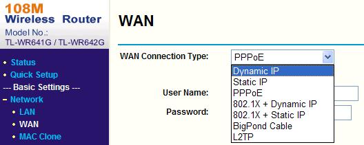 Nastavte parametry sítě LAN směrovače dle následujícího obrázku, včetně nastavení IP adresy a masky podsítě. Obrázek A.2.2 Nastavení parametrů sítě LAN 3.