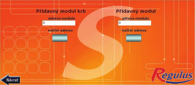 Přídavný modul Krb: Tento přídavný modul slouží k ovládání krbu, připojeného do topného systému.