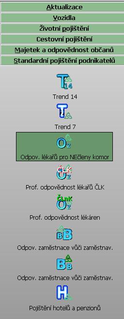 Odpovědnost poskytovatele zdravotních služeb (OZ8) Jedná se o produkt určený pro NEčleny komor (NE ČLK, ČLnK) k zajištění především škod způsobených při poskytování zdravotních služeb.