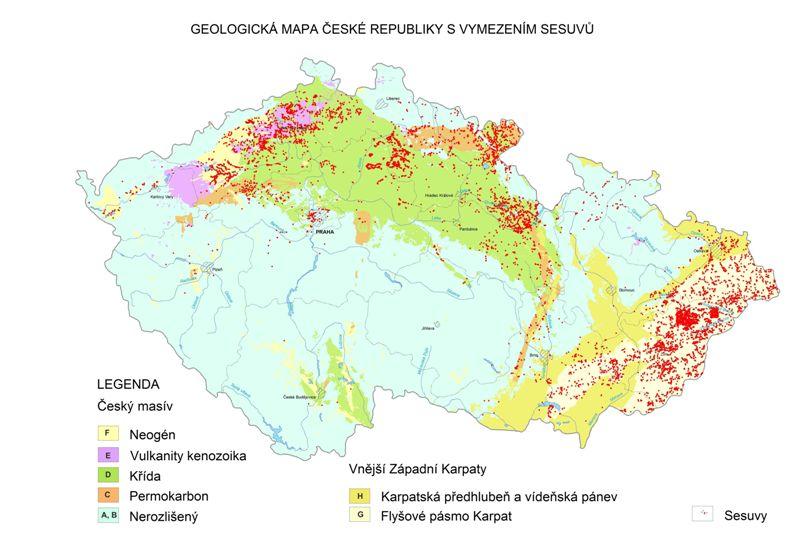 dokumentace svahových nestabilit a jejich vyhodnocení, kategorizace a zařazení do Registru svahových nestabilit ČGS.