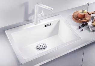 BLANCO PLEON 6 SILGRANIT PuraDur Čistá elegancia - veľký objem nadčasový, elegantný dizajn maximálny objem vďaka obzvlášť hlbokej vaničke veľkorysý priestor pre batériu plynulý prechod od okraja