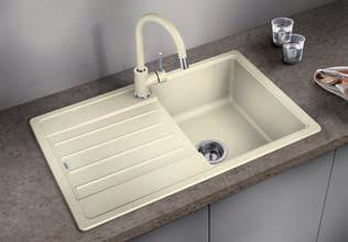 BLANCO LEGRA 45 S SILGRANIT Nadčasový dizajn pre aktuálne trendy kuchýň klasické línie kombinované s modernou funkčnosťou priestranná hlavná vanička SILGRANIT BLANCO LEGRA 45 S Materiál/farba