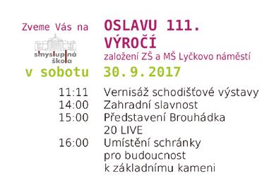 OSMIČKA / MĚSÍČNÍK MĚSTSKÉ ČÁSTI PRAHA 8 / říjen 2017 www.praha8.