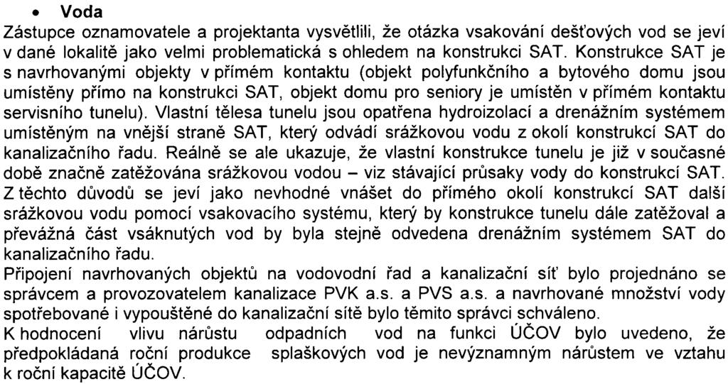 Informaci o souladu zámìru s územnì plánovací dokumentací je v rámci procesu hodnocení vlivù na životní prostøedí a veøejné zdraví nutno chápat jako informaci doplòkovou.