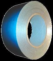 Anticor 302/1 Hliníková samolepící těsnící a maskující páska (AF2525E/CW) Čistá hliníková fólie žíhaná na měkko, lepidlo transparentní akrylátový lepící systém, přeložka: modrá silikonována PE fólie