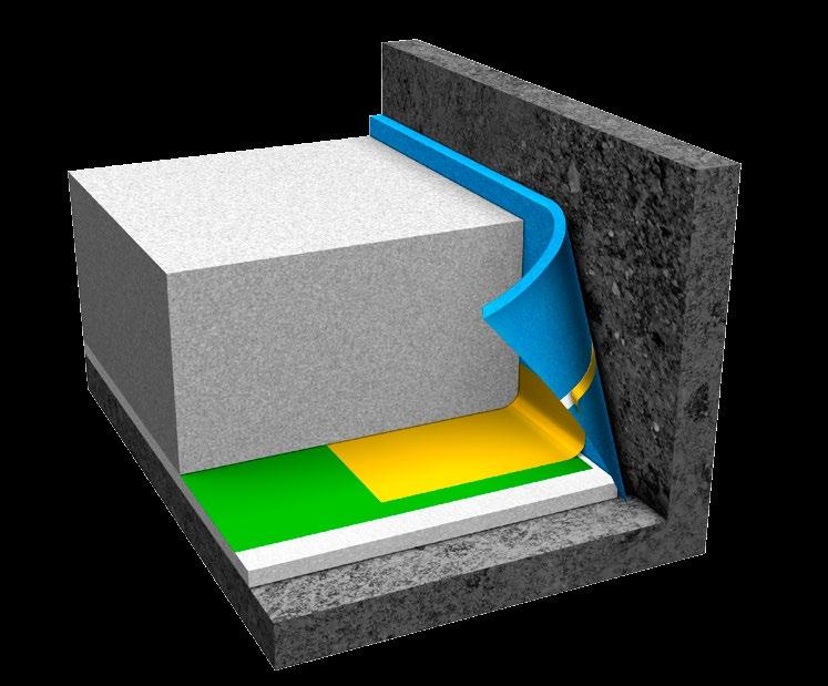 DILATAX F+L (DILATAX Folie+Lep) návin 25 m Použití: slouží jako dilatační pás kolem zdí pro lité anhydritové a betonové podlahy a samonivelační