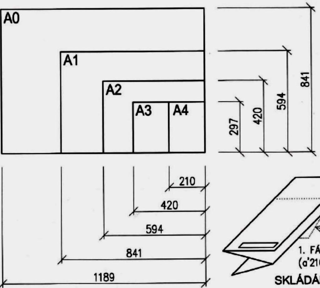strana 13 FORMÁTY výkresů Základní formáty A4-210 297 mm