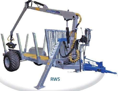 TECHNICKÉ A PROVOZNÍ PARAMETRY JEDNOTLIVÝCH STROJŮ Binderberger RW5 Stroj unese 3,9 tuny nákladu. Je takřka celý z pozinkovaného materiálu, takže je velmi dobře odolný proti korozi.