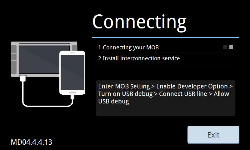 Smartlink DIRECT Je-li k zařízení prostřednictvím USB portu připojen kompatibilní chytrý telefon, klepnutím na hlavní ikony aplikace Smartlink Direct otevřete možnosti spárování chytrého telefonu