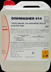 Kód: C-270 Balenie: 5 l Cena: 17,220 bez DPH Dishwasher 415 5l Je koncentrovaný, tekutý roztok pre automatický stroj na umývanie riadu, špeciálne pre tvrdú vodu (nad 25 F).