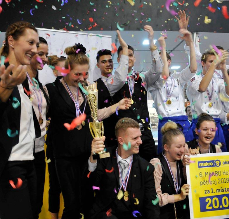 Druhé místo obsadil pan Jiří Malina ze společnosti ARAMARK s commis Tomášem Konopkou, třetí místo
