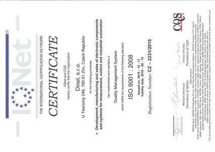Významné události a data: 1995 Založení firmy. 2000 Získali jsme certifikát systému řízení jakosti dle ISO 9001.