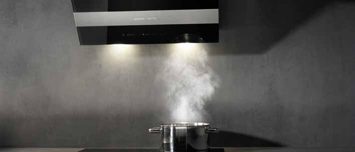 36 GORENJE BY ORA ÏTO AdaptTech Takže se můžete věnovat svému programu Digestoř sama detekuje úroveň nečistot a podle