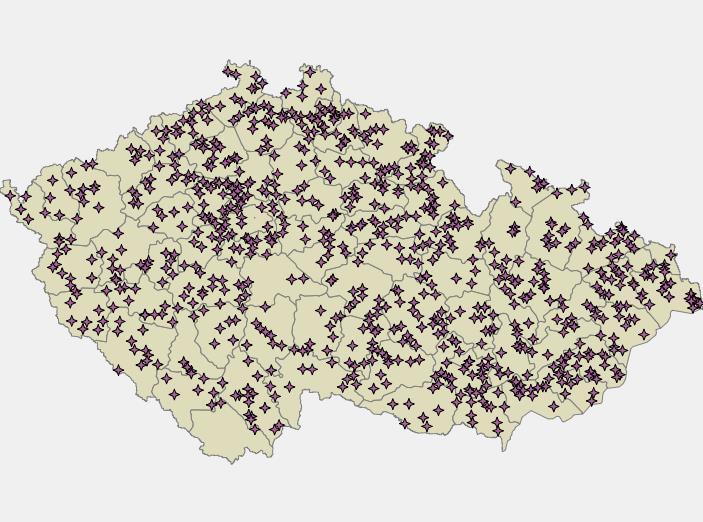 dat bylo vyuţito elektronického dotazníku, který byl distribuován ve formě odkazu jako příloha k e-mailu, rozeslaného na adresy elektronických podatelen všech obcí v ČR vyjma Prahy.