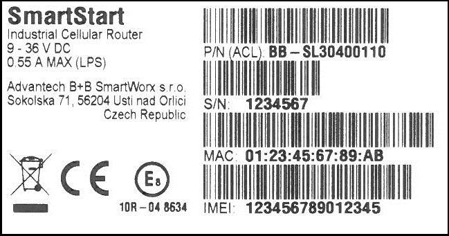 5. Provedení routeru 5.1 Verze routerů Router SmartStart SL304 je dodáván v níže uvedených variantách. Všechny varianty lze dodat pouze v plastové krabičce.