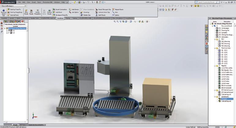 SOLIDWORKS ELECTRICAL ROZŠÍŘENÍ VÝHOD 3D PLATFORMY PROSTŘEDNICTVÍM INTEGRACE ELEKTRICKÉHO A MECHANICKÉHO NÁVRHU Společnost Dassault Systèmes SolidWorks Corporation vyvinula softwarová konstrukční