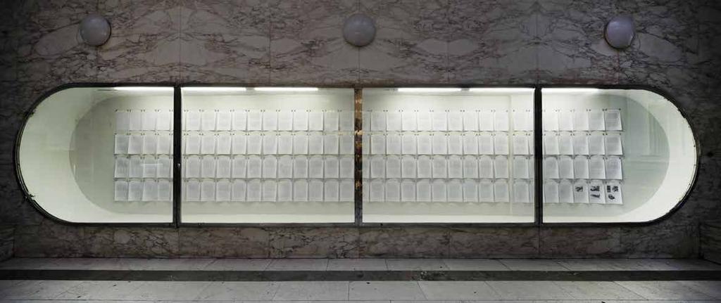 2013, Praha, Galerie Fredinanda Baumanna, Myšlenky moderních sochařů MYŠLENKY MODERNÍCH SOCHAŘŮ, 2013, xerox, kresba modrou propiskou, kancelářský papír, formát A4, 302 ks Všechny stránky knihy