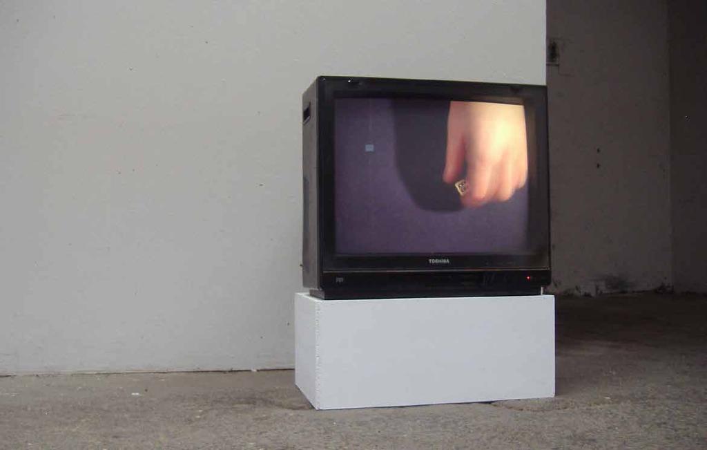 2010, Praha, Galerie Entrance, Sebrané úvahy ONE MORE TIME, 2010, DVD, 35 min., smyčka Hrací kostkou bylo házeno tak dlouho, dokud se nevyčerpaly všechny možnosti, které kostka nabízí (tj.