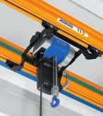 Die Kettenzüge GM2, GM4 und GM6 bieten Ihnen bei 3Ph/400 V in Verbindung mit HB- Anlagen zuverlässige Kraftpakete für Tragfähigkeiten bis 2000 kg in besonders niedriger Bauart für optimale