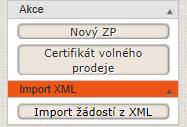 NOTIFIKACE DLE 31 / Podání žádosti 28 Podání žádosti jednotlivě tlačítkem Podat v žádosti