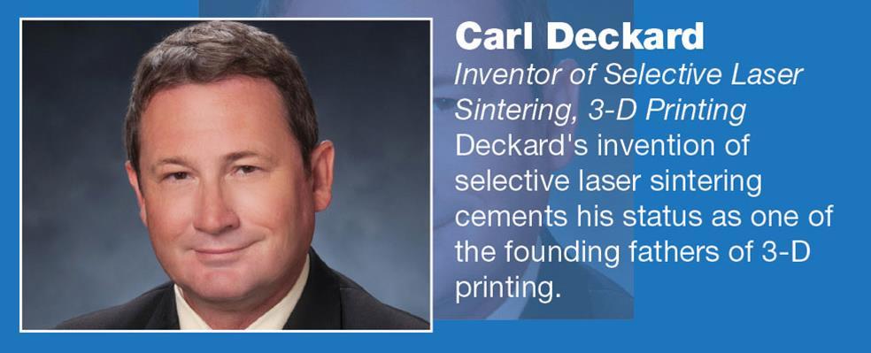 Ekvivalentní označení: SLS = Selective Laser Sintering SLM = Selective Laser Melting Historie: 1989 Carl Deckard Carl Deckard vyvinul první experimentální zařízení pro laserové spékaní kovů na