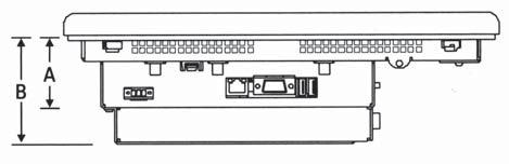 PanelView TM Plus 6 PanelView TM Plus 6 700-1500 PanelView TM Šířka Výška Hloubka Hloubka Výřez Výřez Plus 6 A B šířka výška 700 klávesnice nebo klávesnice a dotyk. obraz.