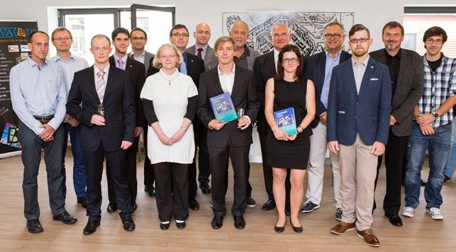 , Ing. Petr Hošek, Ph.D., Mgr. Tomáš Hausner (Eufrat), Mgr. Pavel Pitule, Ph.D. Foto č. 9. Den otevřených dveří Biomedicínského centra (12. 11.