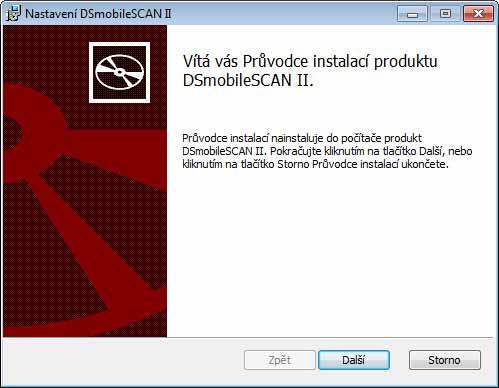 Operační systém Windows Instalace DSmobileSCAN II