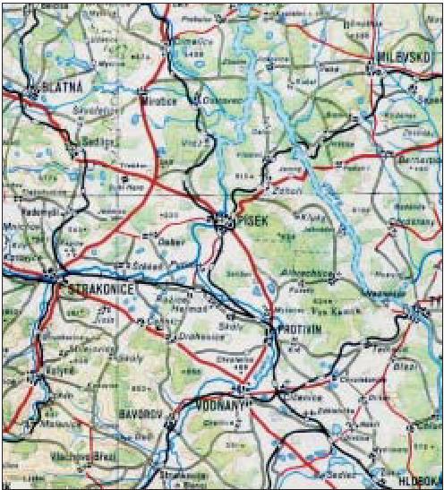 Kartografie I, Část 2 b B K - šířka (velikost) znaku na mapě v mm, - velikost (šířka) objektu v přírodě v km, - koeficient přechodu k měřítku, kdy: K 106 M. Obr.