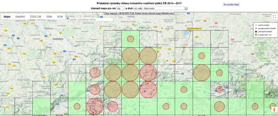 Pozorování jeřábů spadá rovněž pouze do doby hnízdění, přelety větších hejn nejsou z této oblasti známy. 5.9.