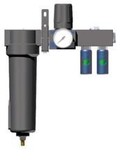 Filtrační systém PP pro lakovací zařízení s pracovním tlakem 1 bar filtrační systém PP dodává stlačený vzduch vyčištěný od pevných, tekutých a
