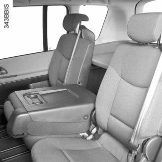 ZADNÍ SEDADLA: seřízení 2 3 4 5 6 Posunutí sedadla dopředu nebo dozadu Zvedněte ovladač 2, rukojeť 3 nebo zatáhněte za popruh 6.