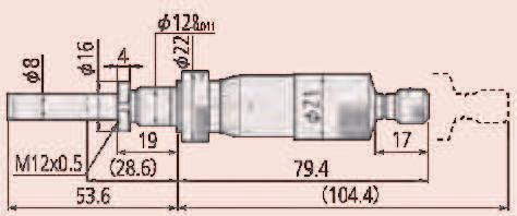 12 mm S upínací maticí 25,5-155 151-222 -25 Plochá-tvrdokov 12 mm Jednoduchá Dělení st.