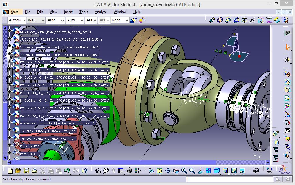 4 CATIA V5-6R2014 Počítačový software pro 3D konstruování vyvinut firmou Dassault Systèmes, který je