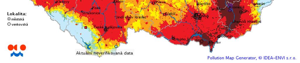 V lednu 217 bylo v ČR vyhlášeno celkem 2 smogových situací a 12 regulací z důvodu vysokých koncentrací PM 1. Na území kraje Vysočina nebyla vyhlášena ani jedna smogová situace či regulace.